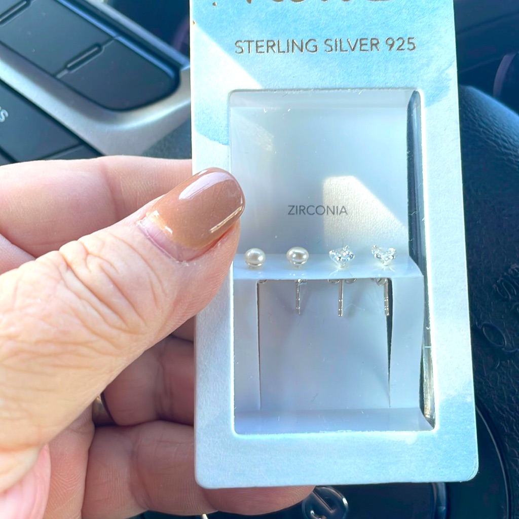 Iam Sterling Silver Zirconia Earrings